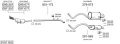 BOSAL SYS11052 — Выхлопная система в сборе