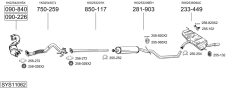 BOSAL SYS11062 — Выхлопная система в сборе