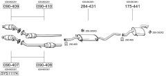 BOSAL SYS11174 — Выхлопная система в сборе