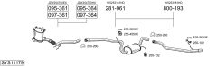 BOSAL SYS11179 — Выхлопная система в сборе