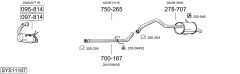 BOSAL SYS11187 — Выхлопная система в сборе