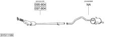 BOSAL SYS11189 — Выхлопная система в сборе