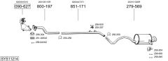 BOSAL SYS11214 — Выхлопная система в сборе