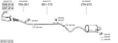 BOSAL SYS11218 — Выхлопная система в сборе