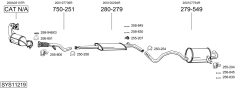 BOSAL SYS11219 — Выхлопная система в сборе