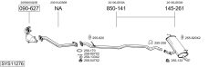 BOSAL SYS11276 — Sistem de evacuare complet