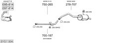 BOSAL SYS11304 — Выхлопная система в сборе
