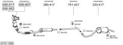 BOSAL SYS11368 — Выхлопная система в сборе