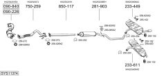 BOSAL SYS11374 — Sistem de evacuare complet
