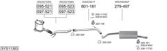 BOSAL SYS11383 — Sistem de evacuare complet