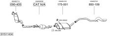 BOSAL SYS11434 — Sistem de evacuare complet