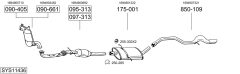 BOSAL SYS11436 — Sistem de evacuare complet