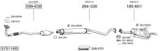 BOSAL SYS11485 — Выхлопная система в сборе
