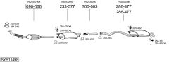 BOSAL SYS11498 — Sistem de evacuare complet