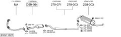 BOSAL SYS11527 — Sistem de evacuare complet