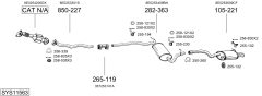 BOSAL SYS11563 — Выхлопная система в сборе