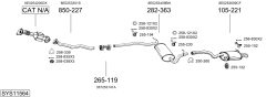 BOSAL SYS11564 — Выхлопная система в сборе
