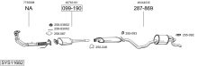 BOSAL SYS11682 — Выхлопная система в сборе