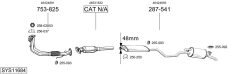 BOSAL SYS11684 — Выхлопная система в сборе