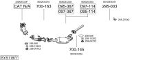 BOSAL SYS11877 — Выхлопная система в сборе