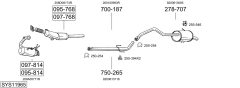 BOSAL SYS11965 — Выхлопная система в сборе