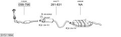 BOSAL SYS11994 — Выхлопная система в сборе