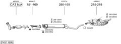BOSAL SYS11995 — Выхлопная система в сборе