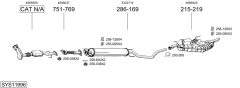 BOSAL SYS11996 — Выхлопная система в сборе