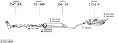 BOSAL SYS11999 — Выхлопная система в сборе