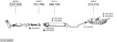 BOSAL SYS12000 — Выхлопная система в сборе