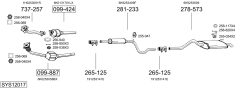BOSAL SYS12017 — Sistem de evacuare complet