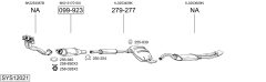 BOSAL SYS12021 — Выхлопная система в сборе