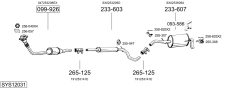 BOSAL SYS12031 — Sistem de evacuare complet