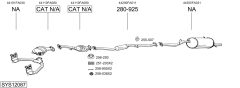 BOSAL SYS12087 — Sistem de evacuare complet