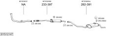 BOSAL SYS12147 — Sistem de evacuare complet
