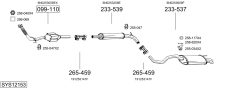 BOSAL SYS12153 — Sistem de evacuare complet
