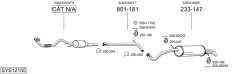 BOSAL SYS12155 — Выхлопная система в сборе