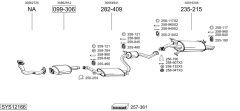 BOSAL SYS12166 — Sistem de evacuare complet