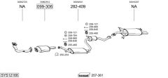 BOSAL SYS12168 — Sistem de evacuare complet