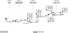 BOSAL SYS12184 — Sistem de evacuare complet