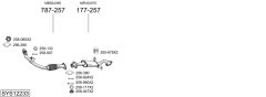 BOSAL SYS12233 — Sistem de evacuare complet