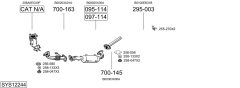 BOSAL SYS12244 — Выхлопная система в сборе