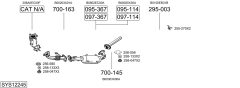 BOSAL SYS12245 — Выхлопная система в сборе