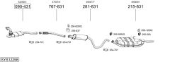 BOSAL SYS12298 — Выхлопная система в сборе