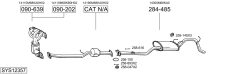 BOSAL SYS12357 — Sistem de evacuare complet