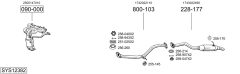 BOSAL SYS12382 — Sistem de evacuare complet
