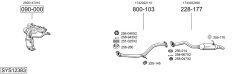 BOSAL SYS12383 — Sistem de evacuare complet