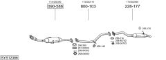 BOSAL SYS12386 — Sistem de evacuare complet