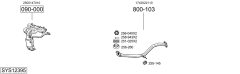BOSAL SYS12395 — Sistem de evacuare complet