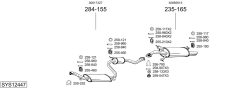 BOSAL SYS12447 — Sistem de evacuare complet